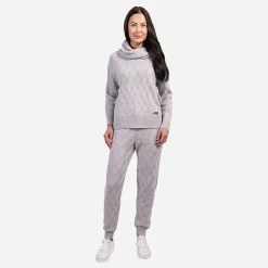 KJUS Bottoms-Women'S Cosy Jogger Silver Fog Melange