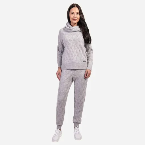 KJUS Bottoms-Women'S Cosy Jogger Silver Fog Melange