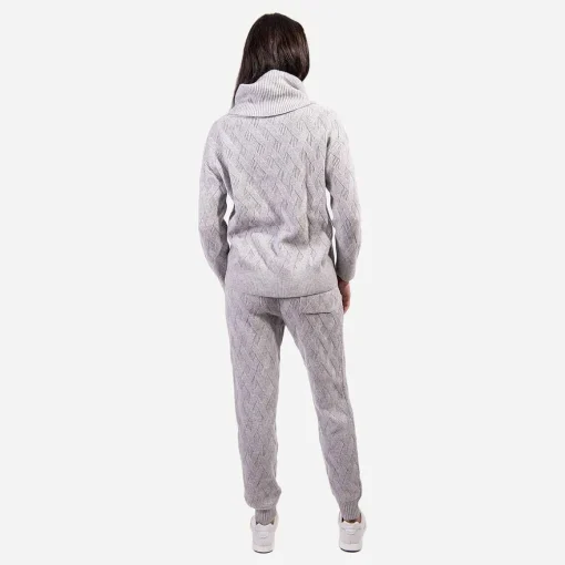 KJUS Bottoms-Women'S Cosy Jogger Silver Fog Melange