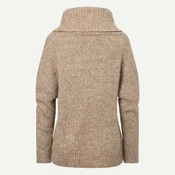 KJUS Midlayers & Sweaters-Women'S Cowl Neck Sweater Oxford Tan Melange