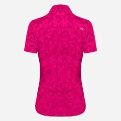 KJUS Polos-Women'S Enya Printed Polo S/S Cranberry