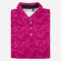 KJUS Polos-Women'S Enya Printed Polo S/S Cranberry
