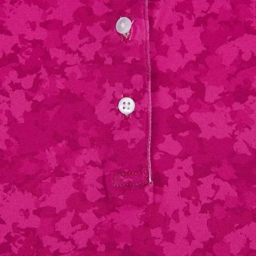 KJUS Polos-Women'S Enya Printed Polo S/S Cranberry