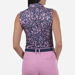 KJUS Polos-Women'S Eve Polo S/L Pink Sorbet/Atlanta Blue