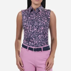 KJUS Polos-Women'S Eve Polo S/L Pink Sorbet/Atlanta Blue