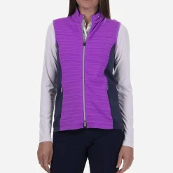 KJUS Midlayers & Sweaters-Women'S Gianna Lightweight Vest Foxglove/Atlanta Blue