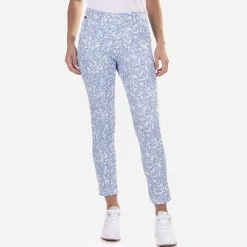 KJUS Pants & Skorts-Women'S Ice Light 7/8 Treggings Print Calm Blue/White