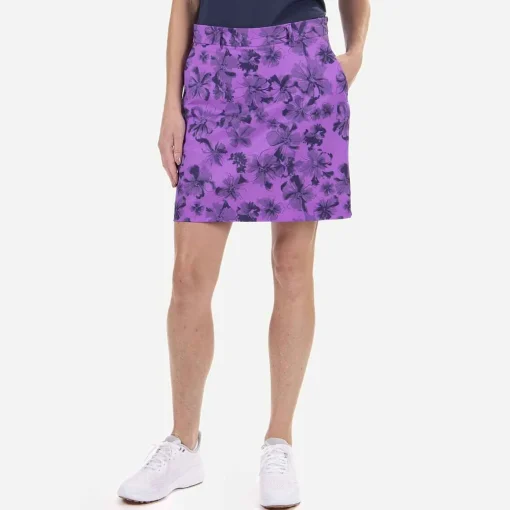 KJUS Pants & Skorts-Women'S Ice Printed Skort (16") Foxglove/Atlanta Blue