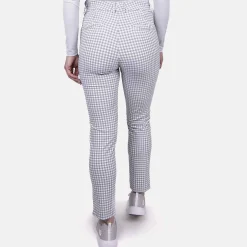 KJUS Bottoms-Women'S Ikala 7/8 Treggings Pattern Metal Grey/Bone White