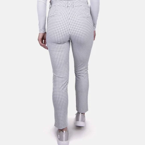 KJUS Bottoms-Women'S Ikala 7/8 Treggings Pattern Metal Grey/Bone White