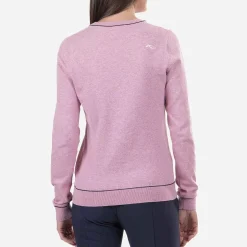 KJUS Midlayers & Sweaters-Women'S Kicki V-Neck Pullover Pink Sorbet