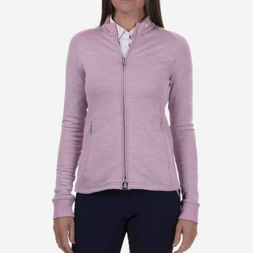 KJUS Midlayers & Sweaters-Women'S Lara Techwool Jacket Pink Sorbet
