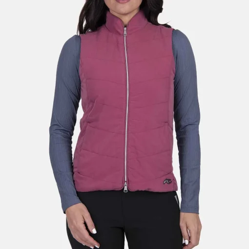 KJUS Jackets & Vests-Women'S Lightweight Maven Vest Red Plum