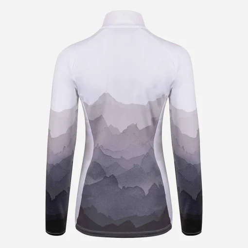KJUS Midlayers & Sweaters-Women'S Motion Print Half-Zip White/Iron