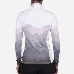 KJUS Midlayers & Sweaters-Women'S Motion Print Half-Zip White/Iron