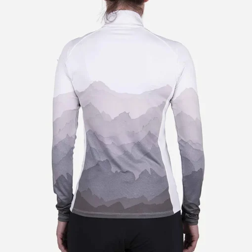 KJUS Midlayers & Sweaters-Women'S Motion Print Half-Zip White/Iron
