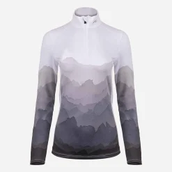 KJUS Midlayers & Sweaters-Women'S Motion Print Half-Zip White/Iron