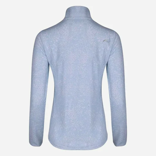 KJUS Midlayers & Sweaters-Women'S Motion Print Half-Zip White/Icy Blue