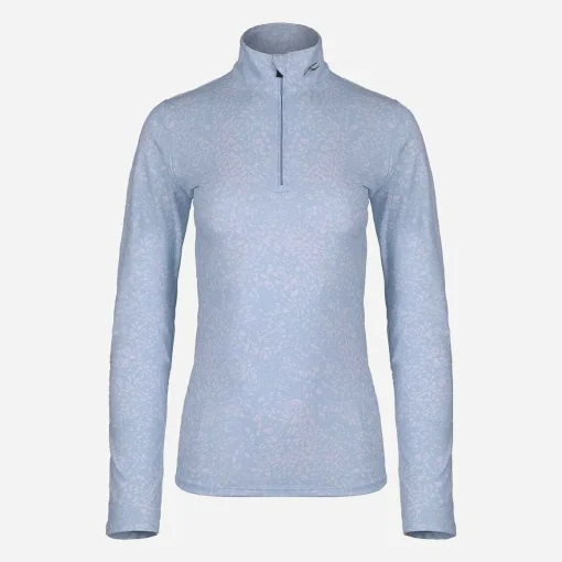 KJUS Midlayers & Sweaters-Women'S Motion Print Half-Zip White/Icy Blue