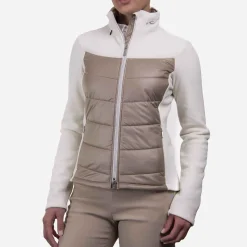 KJUS Jackets & Vests-Women'S Mundin Midlayer Jacket Almond/Ivory