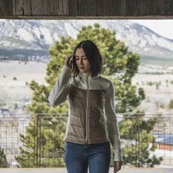 KJUS Jackets & Vests-Women'S Mundin Midlayer Jacket Almond/Ivory
