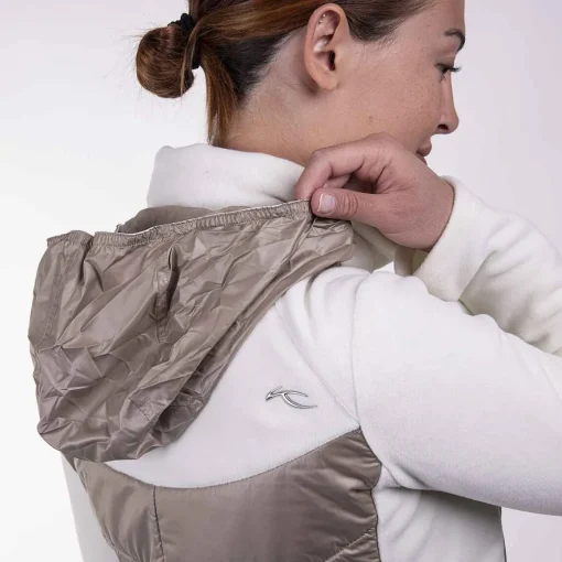 KJUS Jackets & Vests-Women'S Mundin Midlayer Jacket Almond/Ivory