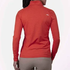 KJUS Activewear-Women'S Nora Cooling Half-Zip Persimmon