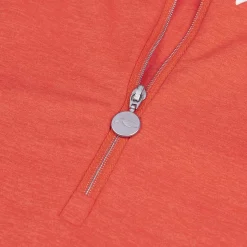 KJUS Activewear-Women'S Nora Cooling Half-Zip Persimmon