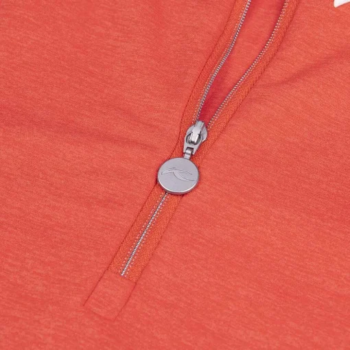 KJUS Activewear-Women'S Nora Cooling Half-Zip Persimmon