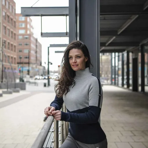 KJUS Midlayers & Sweaters-Women'S Peak Sweater Deep Space/Alloy