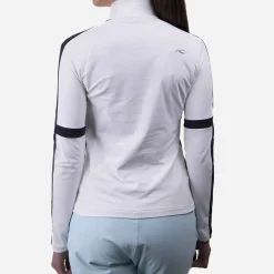 KJUS Midlayers & Sweaters-Women'S Race Midlayer Half-Zip White/Deep Space