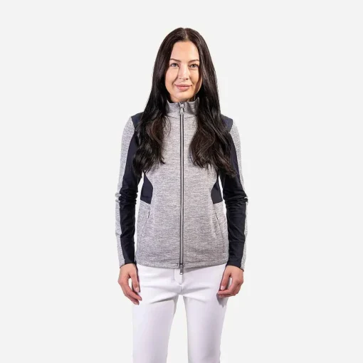KJUS Midlayers & Sweaters-Women'S Radun Midlayer Jacket White Melange/Deep Space
