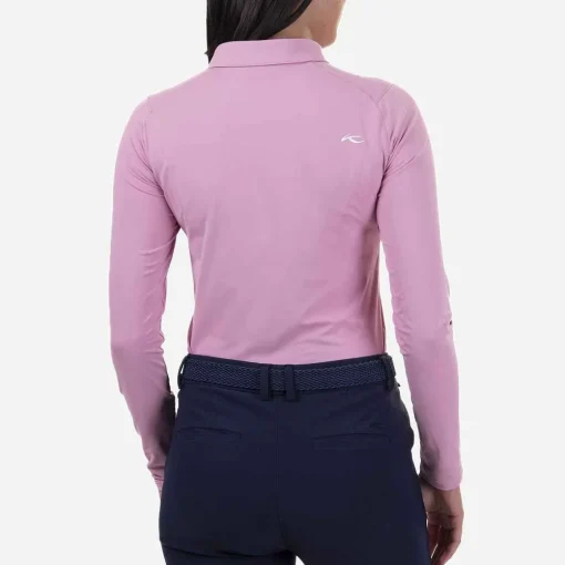 KJUS Polos-Women'S Scotscraig Polo L/S Pink Sorbet