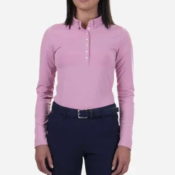 KJUS Polos-Women'S Scotscraig Polo L/S Pink Sorbet