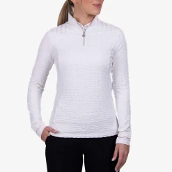 KJUS Polos & Shirts-Women'S Sense Half-Zip Lite White
