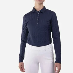 KJUS Polos-Women'S Sense Polo L/S Atlanta Blue
