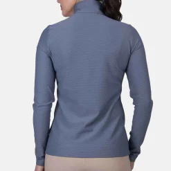 KJUS Activewear-Women'S Seoul Midlayer Half-Zip Steel Blue