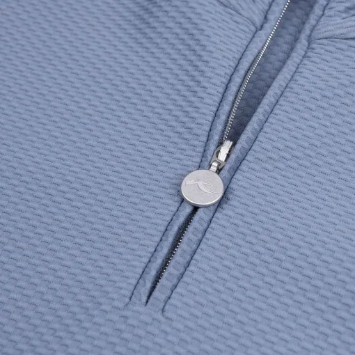 KJUS Activewear-Women'S Seoul Midlayer Half-Zip Steel Blue