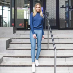 KJUS Bottoms-Women'S Seoul Pocket Leggings Steel Blue