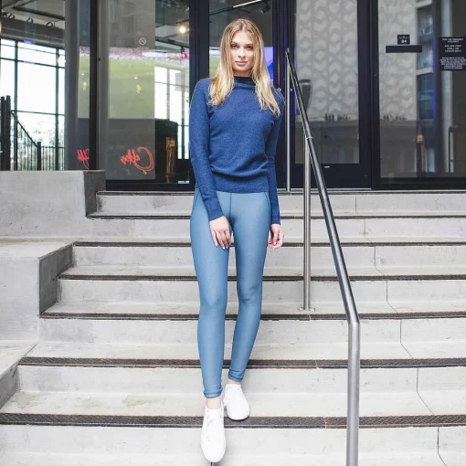 KJUS Bottoms-Women'S Seoul Pocket Leggings Steel Blue