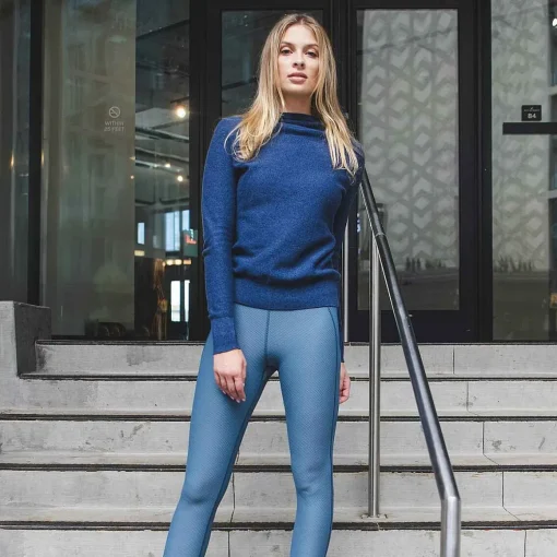 KJUS Bottoms-Women'S Seoul Pocket Leggings Steel Blue