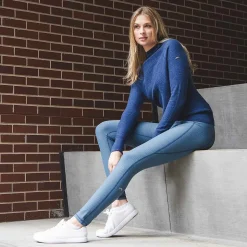 KJUS Bottoms-Women'S Seoul Pocket Leggings Steel Blue