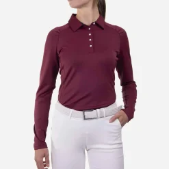 KJUS Polos-Women'S Shasta Polo L/S Crimson