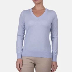 KJUS Midlayers & Sweaters-Women'S Shine V-Neck Sweater Santorini