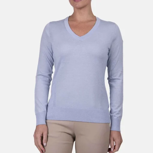 KJUS Midlayers & Sweaters-Women'S Shine V-Neck Sweater Santorini