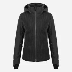 KJUS Jackets & Vests-Women'S Smocked Luxe Jacket Black