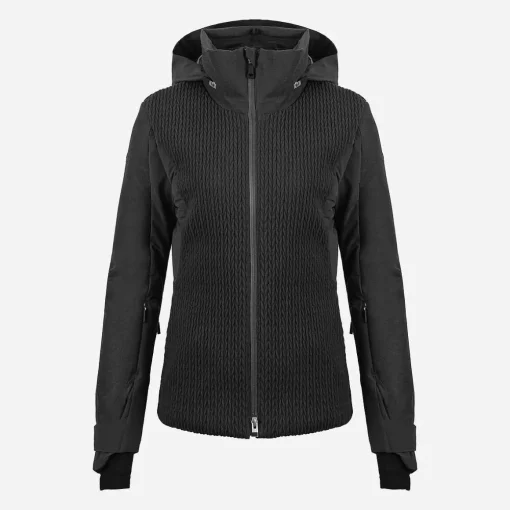 KJUS Jackets & Vests-Women'S Smocked Luxe Jacket Black