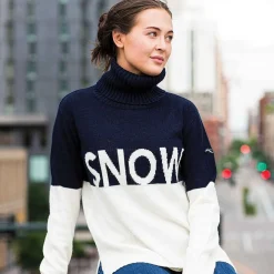 KJUS Midlayers & Sweaters-Women'S Snow Sweater Buttercream/Atlanta Blue