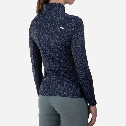 KJUS Midlayers & Sweaters-Women'S Sunshine Printed Half-Zip Atlanta Blue/Patina