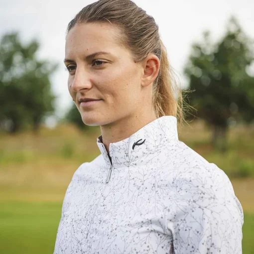 KJUS Midlayers & Sweaters-Women'S Sunshine Printed Half-Zip Ivory/Almond